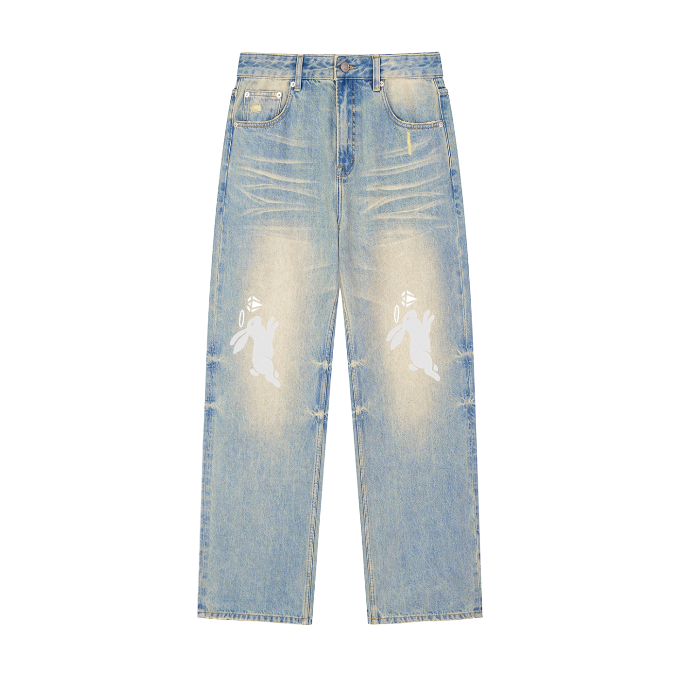 Paradise Running Rabbit Denim Jeans
